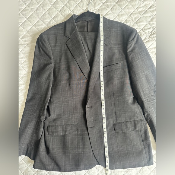 J Crew charcoal grey glen plaid Ludlow suit in Italian stretch wool blend - Picture 5 of 9